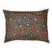 East Urban Home Seattle Throwback Football Outdoor Dog Pillow Polyester in Orange/Green/Blue | Small (18" W x 28" D x 4" H) | Wayfair