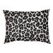 East Urban Home Seattle Throwback Football Outdoor Dog Pillow Polyester in White/Black | Small (18" W x 28" D x 4" H) | Wayfair