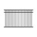 Fortress Building Products A2 4.5-ft H x 8-ft W Gloss Aluminum Flat Top & Bottom Fence Panel for Pool Application Metal in Black | Wayfair 4235483P