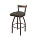 Holland Bar Stool 821 Catalina Low Back Swivel Bar Stool Leather in Brown | Bar Stool (30" Seat Height) | Wayfair 82130BZ019