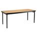 National Public Seating MSFT Series 36-In. Rectangular Portable Banquet Table Wood in Brown | 29"H x 96"W x 30"D | Wayfair MSFT-3096PWEBFM