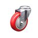 Service Caster 4-Piece Polyurethane Caster Set, Rubber | 5 H x 5 W x 5 D in | Wayfair SCC-BH20S414-PPUB-RED