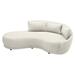 Seasonal Living Fizz 96" Wide Patio Sofa Wood in Gray/White | 31 H x 96 W x 59 D in | Wayfair 105FT001P2-SWB-RAF_105FZ-Z2-3A800