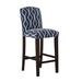 Wrought Studio™ Edford Bar & Counter Stool Wood/Upholstered in Gray/Black/Brown | Bar Stool (31" Seat Height) | Wayfair