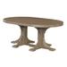 Ebern Designs Pelagius Oval 30.25" Outdoor Table Plastic in Brown | 48" W x 72.5" L x 36.25" H | Wayfair 8B7B55798EC947A59C03B330EF728900