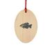 The Holiday Aisle® Angetapir Wooden Christmas Holiday Shaped Ornament Wood in Brown/Orange | 3 H x 3 W x 1 D in | Wayfair