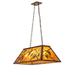 Loon Peak® Jacklyn 6 - Light Pool Table Lights Rectangle Pendant Metal in Yellow/Brown | 12.25 H x 33 W x 17 D in | Wayfair