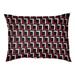 Wrought Studio™ Tuileries Football Luxury Outdoor Dog Pillow Metal in Red/White/Black | Extra Large (50" W x 40" D x 6" H) | Wayfair