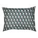 Wrought Studio™ Tuileries Football Luxury Outdoor Dog Pillow Polyester in Green/White/Black | Small (28" W x 18" D x 4" H) | Wayfair