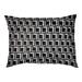 Wrought Studio™ Tuileries Football Luxury Outdoor Dog Pillow Metal in White/Black | Extra Large (50" W x 40" D x 6" H) | Wayfair