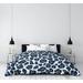 East Urban Home Fly Throwback Leopard Print Single Duvet Cover Microfiber, Polyester in Gray/Blue/White | Twin XL Duvet Cover | Wayfair