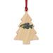 The Holiday Aisle® Angetapir Wooden Christmas Holiday Shaped Ornament Wood in Brown/Orange | 3 H x 3 W x 1 D in | Wayfair