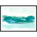 Wade Logan® Teal Coast I by June Erica Vess - Picture Frame Painting Paper, Cotton in Blue/Green | 12"H x 18"W | Wayfair