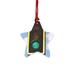 The Holiday Aisle® Light Wooden Christmas Holiday Shaped Ornament Wood in Black/Blue/Brown | 3 H x 3 W x 1 D in | Wayfair