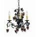 2nd Ave Lighting Vineyard 3 - Light Candle Style Classic/Traditional Chandelier Metal in Black | Wayfair 117174.072U.NL