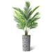 SIGNLEADER Artificial Tree In Planter, Fake Areca Tropical Palm Tree Home Decoration (Plant Pot Plus Tree) Silk/Polyester/Plastic | Wayfair