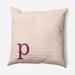 Latitude Run® Polyfill Indoor/Outdoor Square Throw Cushion Polyester/Polyfill blend in Pink | 16 H x 16 W x 6 D in | Wayfair