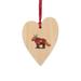 The Holiday Aisle® Fire Bull Holiday Shaped Ornament Wood in Brown/Orange | 3 H x 3 W x 1 D in | Wayfair A5BDD232D0034083BCD80260DD90E92B