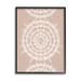 Bungalow Rose Geometric Rose Gold Mandala Boho Flower Design - Picture Frame Graphic Art on MDF in Brown | 30 H x 24 W x 1.5 D in | Wayfair