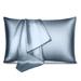 Everly Quinn Silk Lumbar Rectangular Pillow Cover Silk in Gray/White | 20 H x 36 W in | Wayfair FFC9754354C14895ADDEC4765FBAAE26