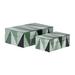 Latitude Run® Zafir 2 Piece Decorative Box Set Glass in Green | 4 H x 11 W x 7 D in | Wayfair 25274C171C894421B8C83170C87CDBDD