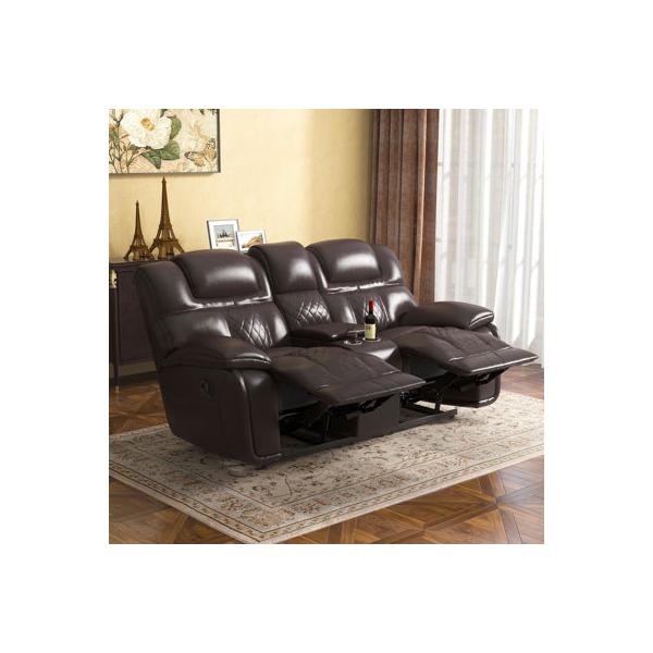 hokku-designs-jepum-77.6"-genuine-leather-sofa-loveseat-modern-manual-recliner-chair-seating-genuine-leather-in-brown-|-wayfair/