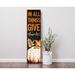 The Holiday Aisle® Wood Wall Mounted Outdoor Thanksgiving Decoration Wood in Brown | 36 H x 9.5 W x 1 D in | Wayfair