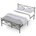 Ebern Designs 39" Bed Frame Metal in Black | 39 H x 63 W x 83 D in | Wayfair 4A3B2BE179E14ABF932DEF24780404F2