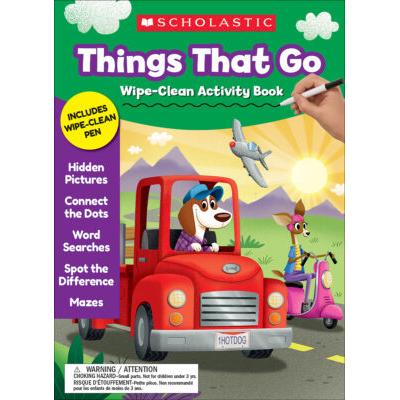 Things That Go Wipe-Clean Activity Book