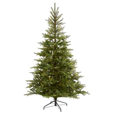 7ft. North Carolina Spruce Artificial Christmas Tree with 931 Bendable Branches - Nearly Natural T4516