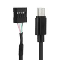 Câble USB de type C à 5 broches pour carte mère d'ordinateur adapté aux écrans secondaires USB de