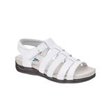 Blair Women's Haband Women’s Dr. Max™ Leather T-Strap Sandals - White - 9 - Womens