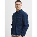 BLEND Langarmhemd Herren Regular Fit Baumwolle blau, M