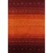 Orange Gabbeh Oriental Area Rug Handmade Wool Carpet - 5'8"x 7'5"