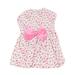 Adorable Pet Dog Dress Floral Bowknot Tutu Dresses Pet Cat Wedding Party Casual Dog Clothes Pet Supplies - Size M (Pink)