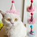 Adjustable and Comfortable Pet Birthday Hat â€“ Soft Pet Costume Accessory for Festivals and Party Fun