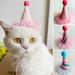 Adjustable and Comfortable Pet Birthday Hat â€“ Soft Pet Costume Accessory for Festivals and Party Fun