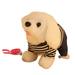 dianhelloya Electronic Dog Toy Gift for Kids Toddlers Interactive Plush Toy Puppy Walking Barking Tail Wagging Gift Battery Operated Electronic Dog for Kids