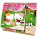 2023~2024 FEATURE Kawaii ZQRPCA Cat Monthly Yearly Desktop Calendar with Planner Sticker