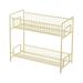 Meuva 2-Tier Cabinet Storage Rack Suitable For Kitchen/Bathroom Countertop Storage Room Clothes Storage Storage Tote Bags Storage Bag Clothes