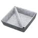 Uxcell Felt Drawer Organizer 3 Pack Square & Triangle Desk Drawer Organizers Tray Gray