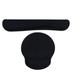 1 Set of 2PCS Memory Hand Pillow Keyboard Pad Mouse Pad Set Keyboard Wrist Support Mat Comfortable Elastic Wrist Rest Mouse Hand Pad for Keyboard Mouse (Black)