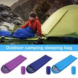 Opolski Lightweight Sleeping Bag Envelope Machine Washable Winter Sleeping Bag Hiking Backpacking Outdoor Camping Sleeping Bag 1 Purple