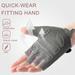 Opolski 1 Pair Fitness Gloves with Non-slip Texture Breathable Wear Resistant Shock-absorbing Weightlifting Training Gloves Sports Supplies Grey