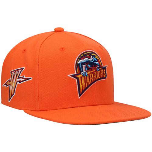 Orange Golden State Warriors Hardwood Classics Snapback-Mütze von Mitchell & Ness für Herren