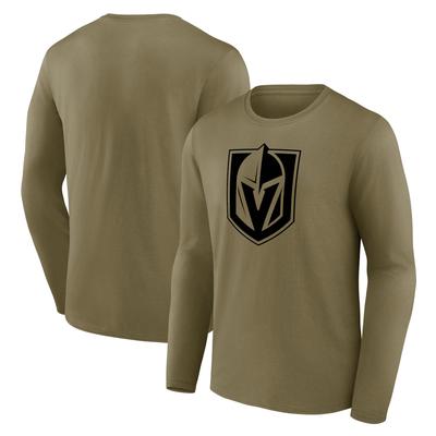 Vegas Golden Knights Fanatics Branded Mono Logo Graphic Langarm-T-Shirt – Herren Image
