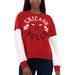 Women's Red/White Chicago Bulls Team Pride Pullover Sweatshirt