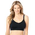 Plus Size Women's Smooth Seamless Comfort Wireless Bra by Curvy Couture in Black Hue (Size XXL)