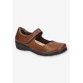 Wide Width Women's Archer Casual Flat by Easy Street in Tan (Size 7 1/2 W)