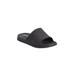 Wide Width Women's The Rubber Slide By Comfortview by Comfortview in Black (Size 9/10 W)